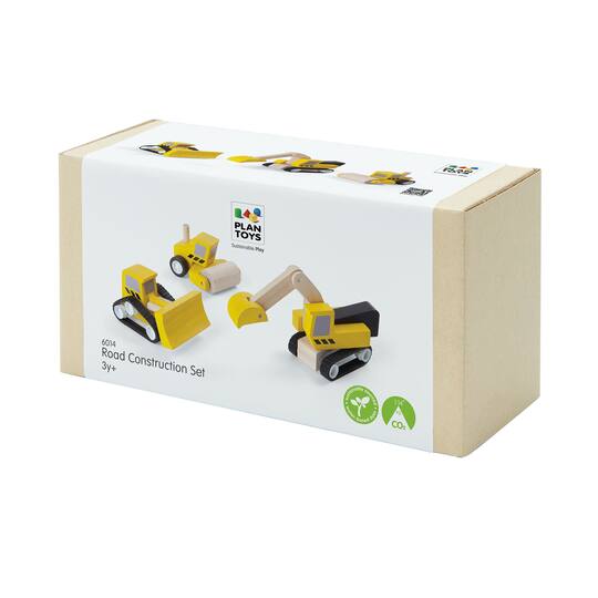 PlanToys Road Construction Wooden Playset